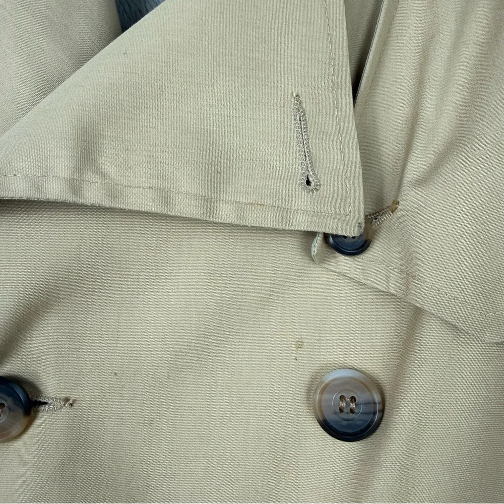 Clipper Mist vintage Classic Tan Trench Coat size 40